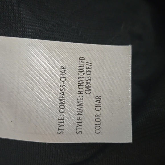 CNQR Knitwear Mens Quilted Sweatshirt In Black sz Large Streetwear Sportwear - Picture 12 of 13